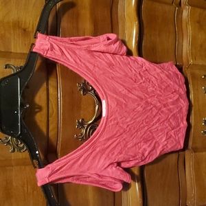 Pink crop top